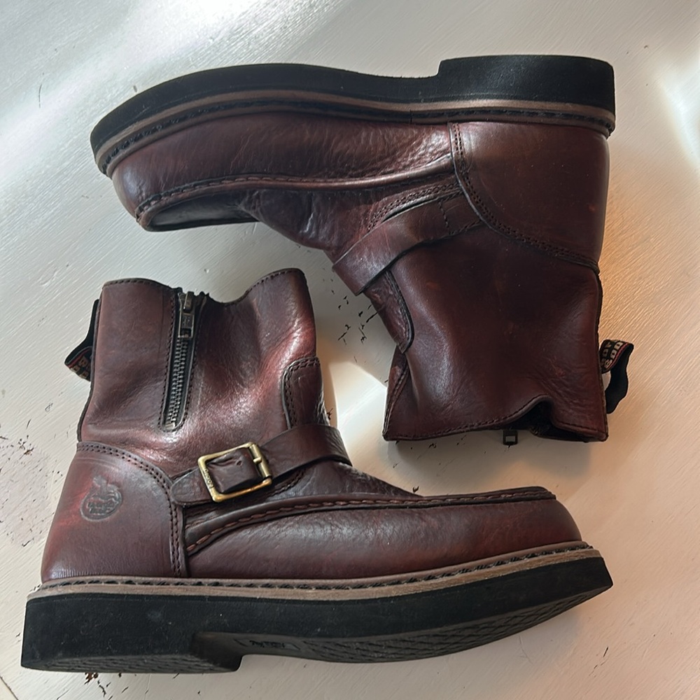 Georgia Boot Kids Brown Leather Boots